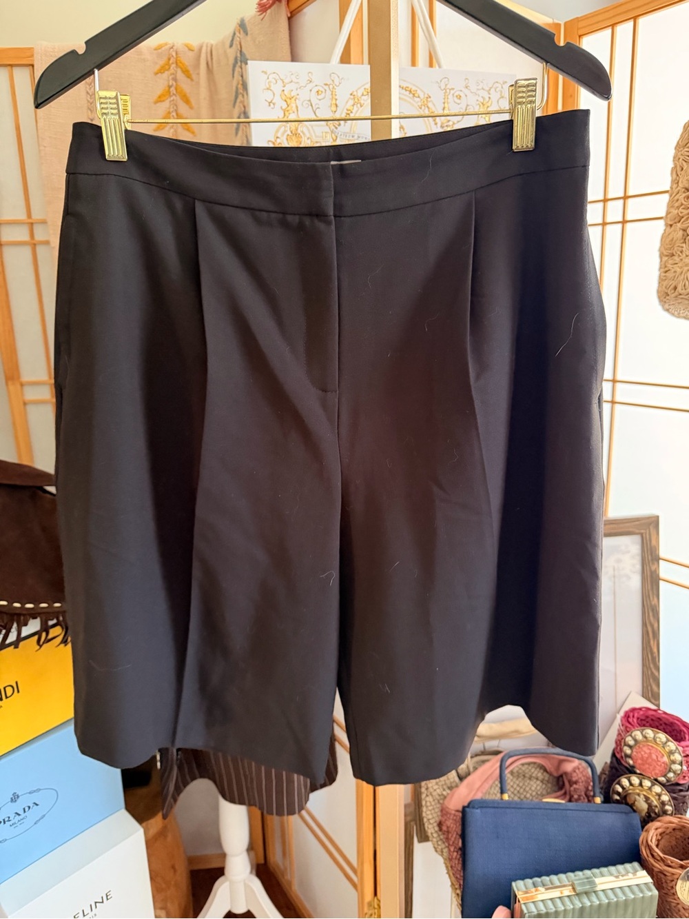 ASOS Tailored Bermuda Shorts Black Size US 10 / UK 14